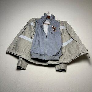 Springfield Coat Jacket Men L Outerwear Hooded 2 Piece Grey Khaki Tactical Tech